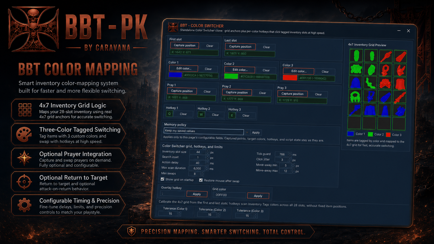 OSRSAHK Color Switcher showcase
