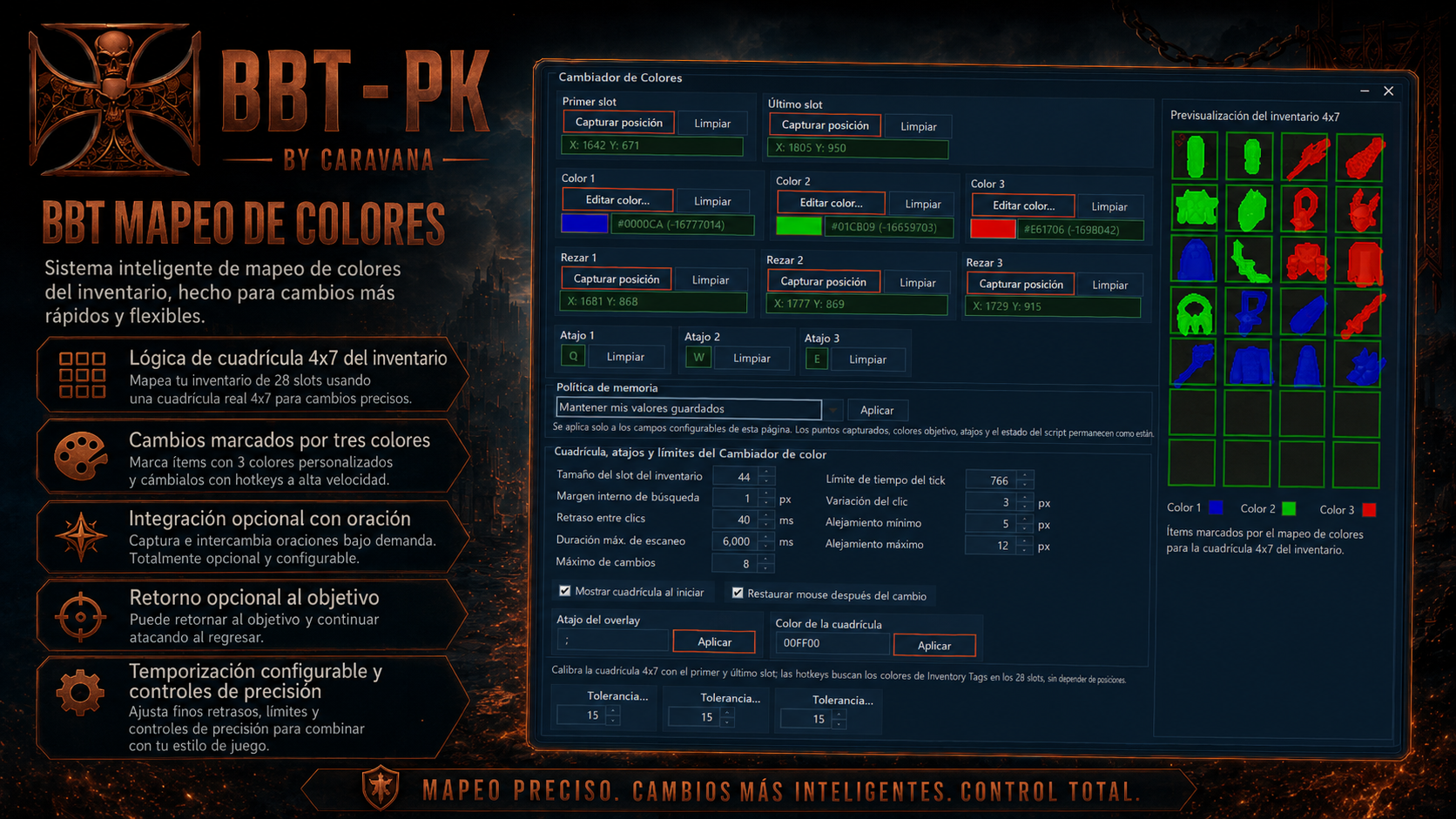 OSRSAHK Color Switcher showcase