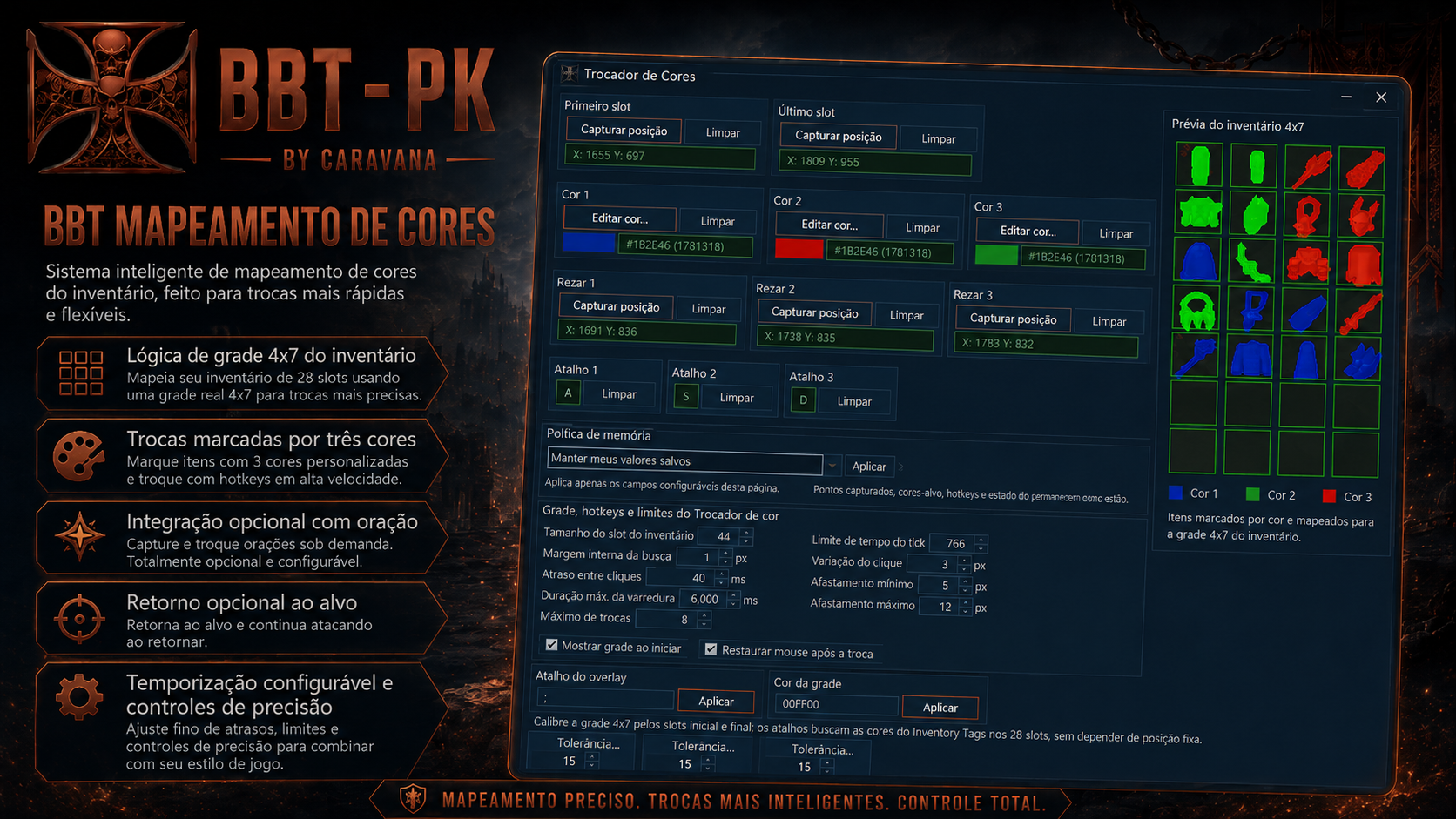 OSRSAHK Color Switcher showcase